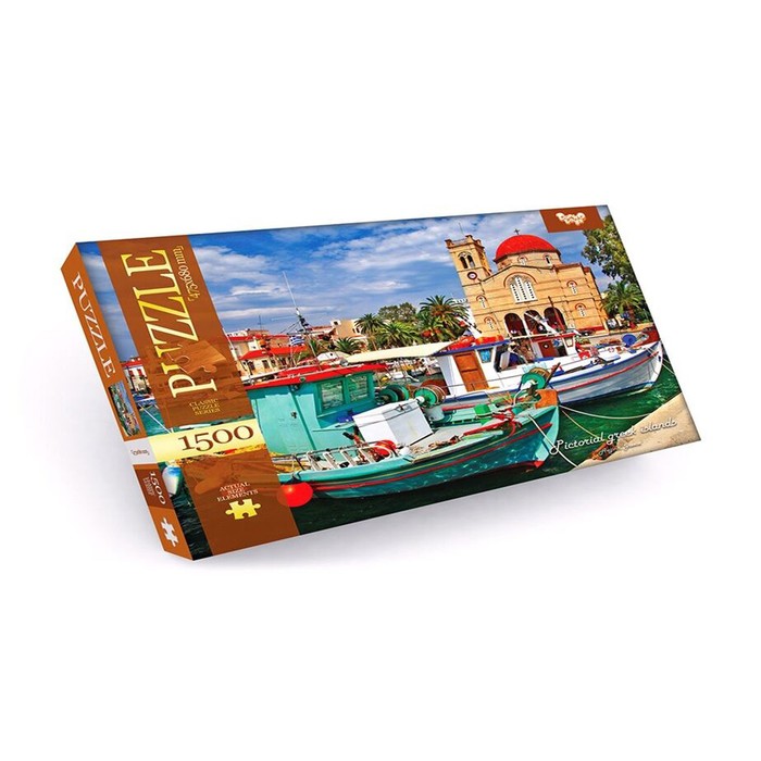 Пазлы картонные «Греческие острова», 1500 элементов пазлы картонные красный кабриолет 1500 элементов