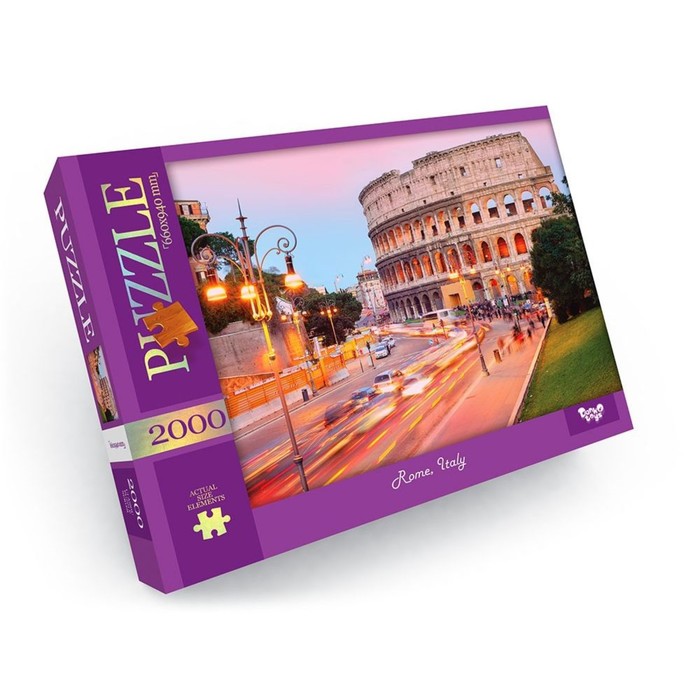 Пазлы картонные «Италия. Рим», 2000 элементов пазлы картонные гавань портофино италия 1000 элементов