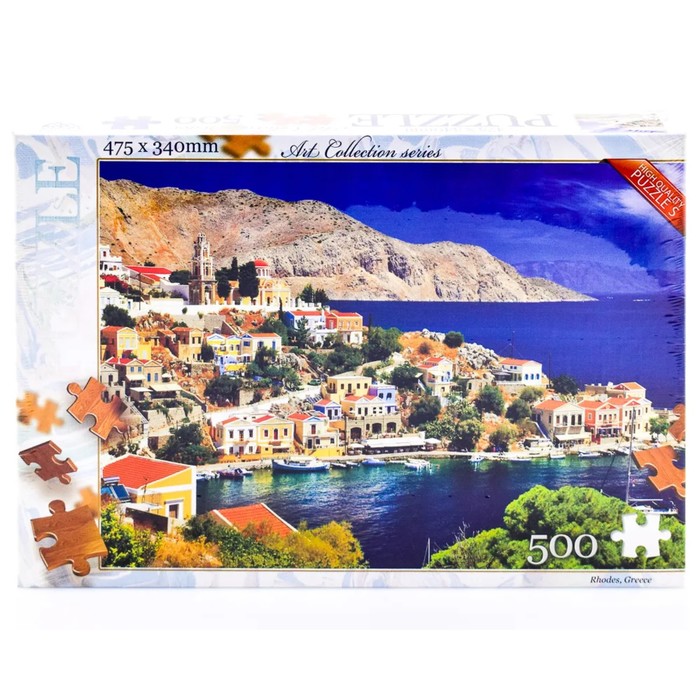 Пазлы картонные «Остров Родос. Греция», 500 элементов пазлы janod пазл мистический остров 2000 элементов