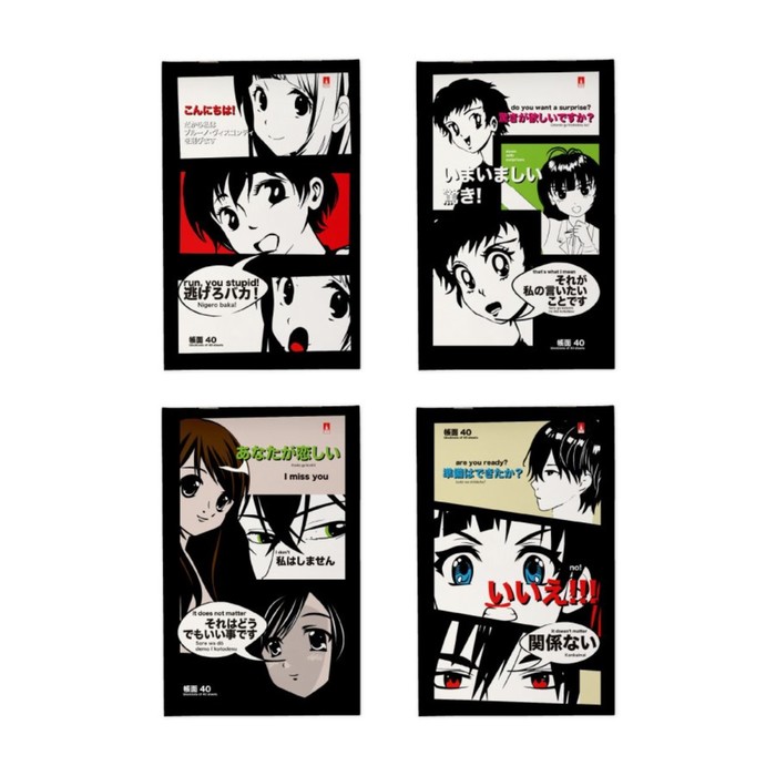 Блокнот А5, 40 листов Manga Anime, обложка картон, МИКС блокнот а5 40 листов волшебные единороги обложка мелованный картон микс