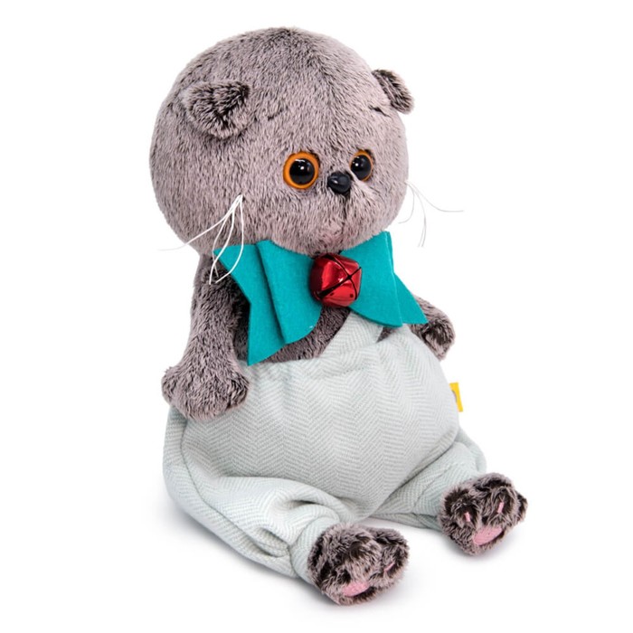 

Мягкая игрушка «Басик Baby в шортиках и банте с колокольчиком», 20 см