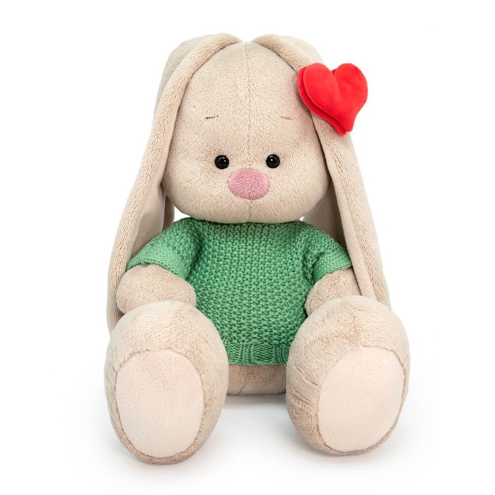 Мягкая игрушка «Зайка Ми в свитере и с сердечком на ушке», 23 см мягкая игрушка зайка ми с сердечком с брошкой 23 см