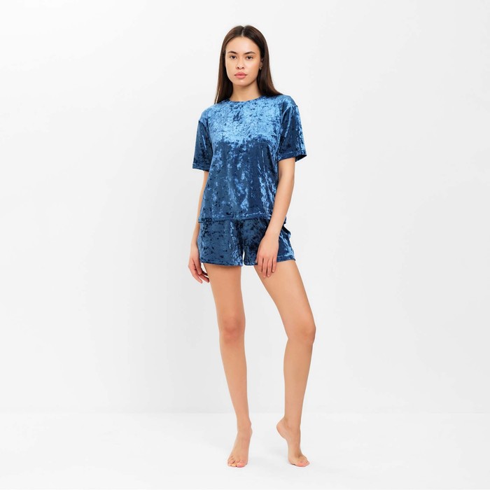 

Костюм женский (футболка и шорты) KAFTAN, р. 44-46, синий