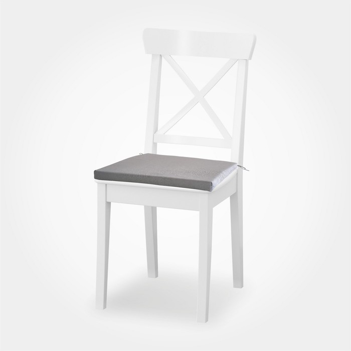 

Сидушка на стул, размер 40x40x4 см, цвет серый