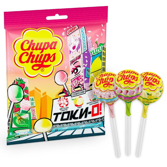 

Леденцы Chupa-Chups "Tоки-о!", 107 г
