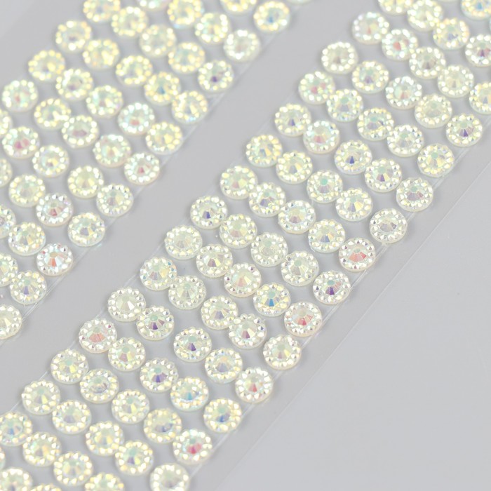 

Полубусины самоклеющиеся d 5 мм, бежевый хамелеон