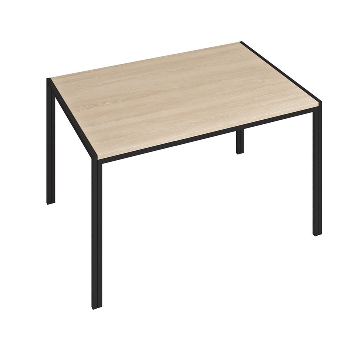 Стол обеденный «Аликанте», 1100×750×750 мм, ЛДСП / металл, цвет дуб сонома / чёрный стол обеденный tyra 1100×1100×750 мм цвет чёрный