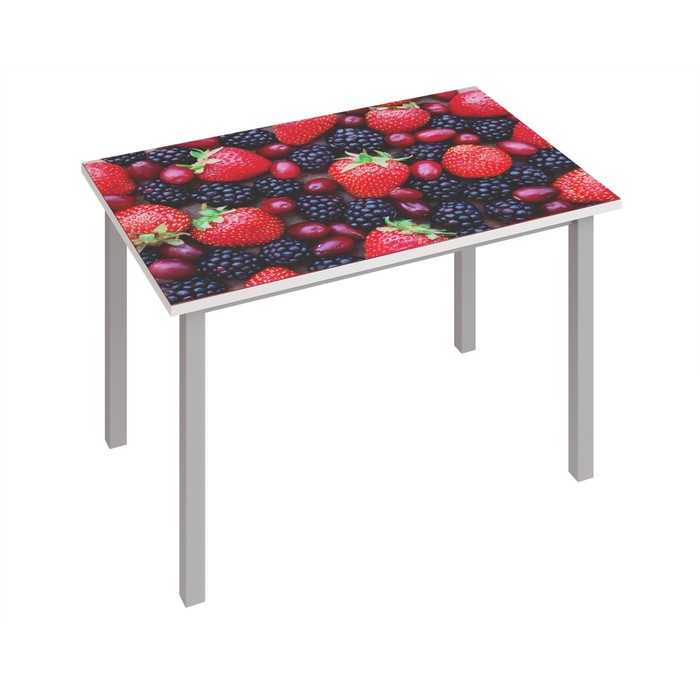 Раздвижной стол «Фристайл 3», 1000/1420×632×745 мм, ЛДСП / стекло / металл, цвет ягоды