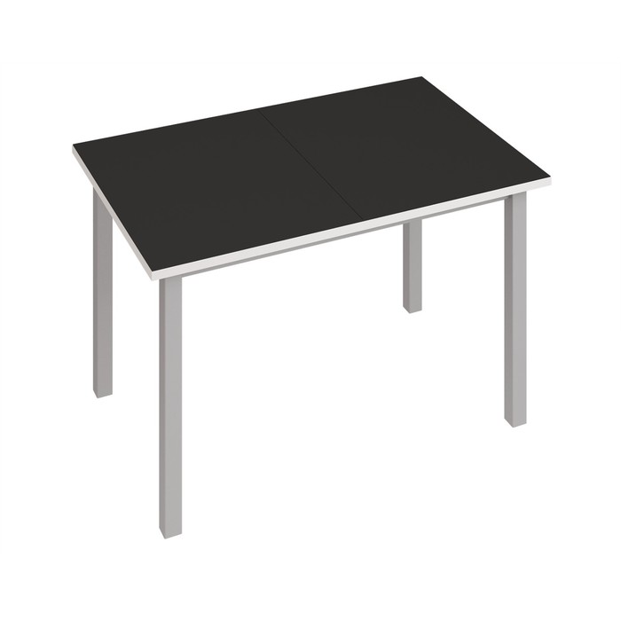 Раздвижной стол «Фристайл 3», 1000/1420×632×745 мм, ЛДСП / стекло / металл, цвет чёрный