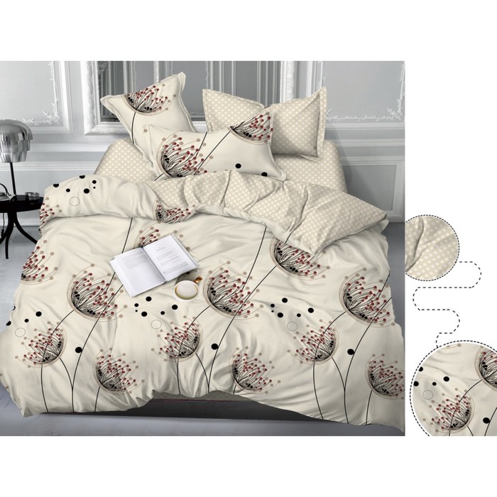 фото Постельное бельё 2 сп, размер 220x240 см, 175x215 см, 70x70 см - 2 шт авроратексдизайн