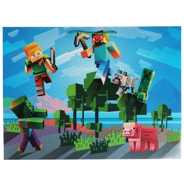 

Пакет огромный «Майнкрафт», 45 × 60 × 20 см