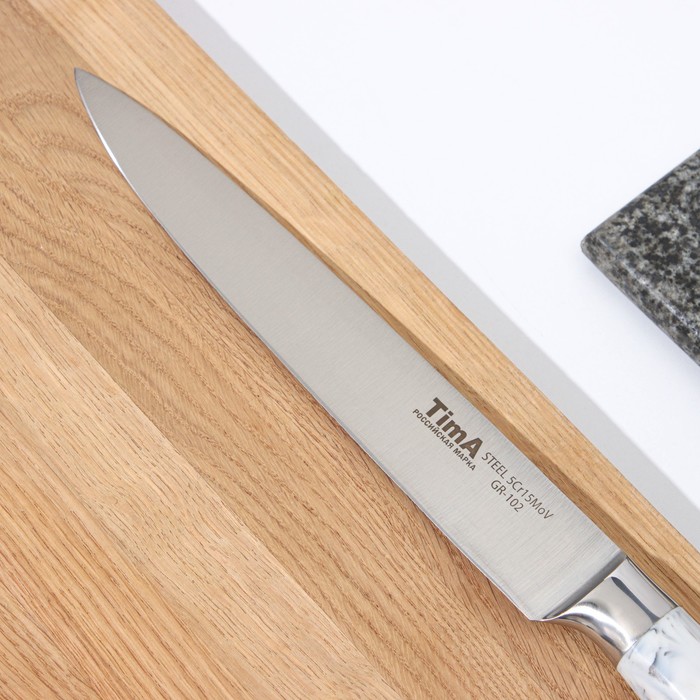 фото Нож кухонный granit, универсальный, для нарезки, лезвие 12 см tima