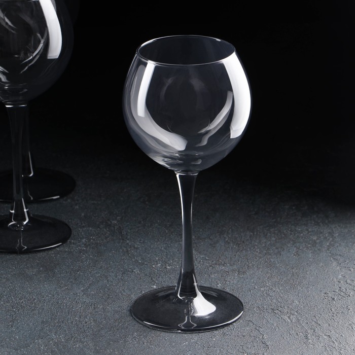 фото Набор бокалов для вина «графит», стеклянный, 350 мл, 6 шт декостек
