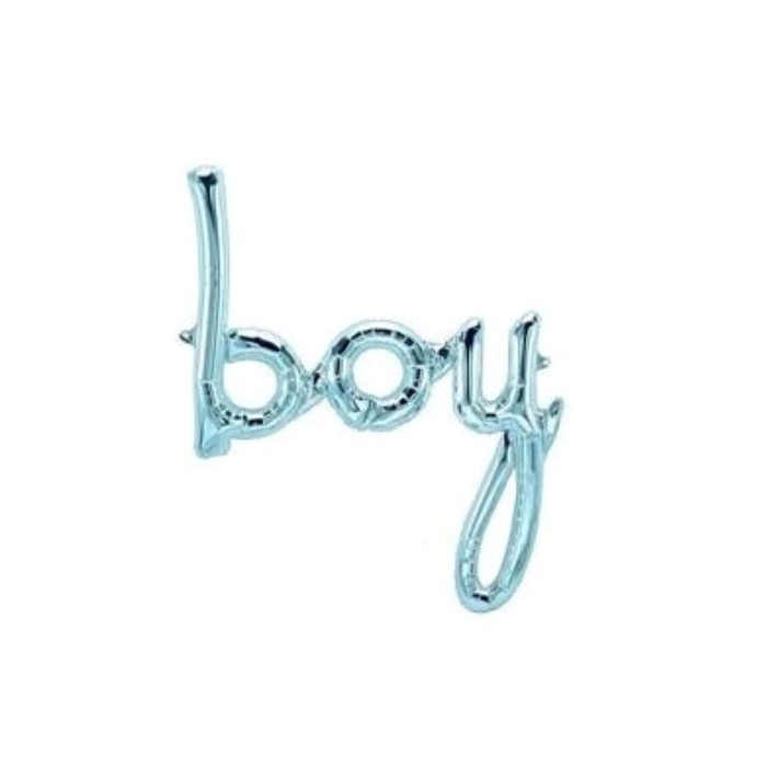 Шар фольгированный 16'' мини-надпись «Boy», голубой шар фольгированный 16 baby boy мини надпись цвет голубой