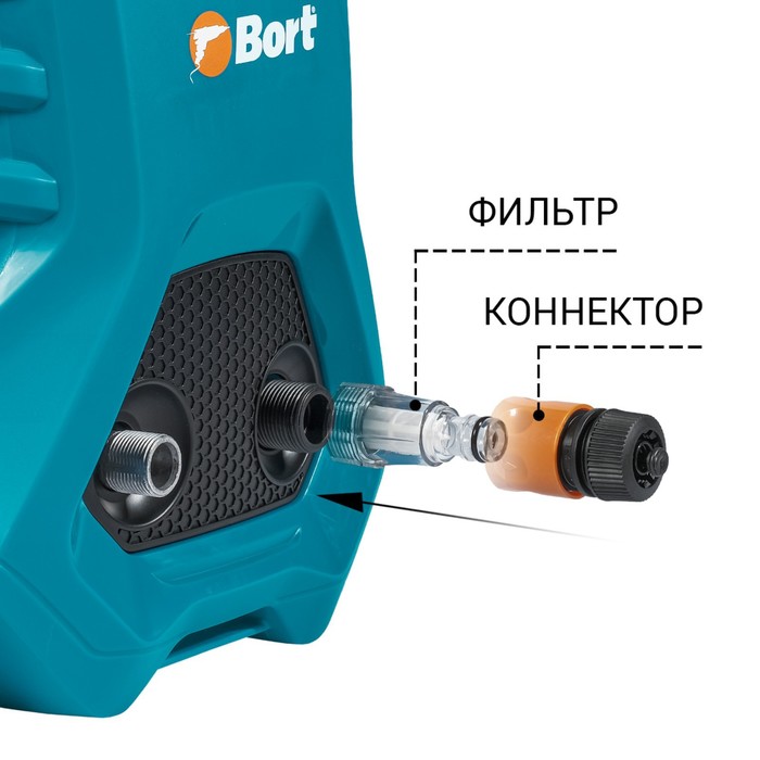Мойка высокого давления Bort BHR-2000M-Pro, 2000 Вт, 120 бар, 450 л/ч