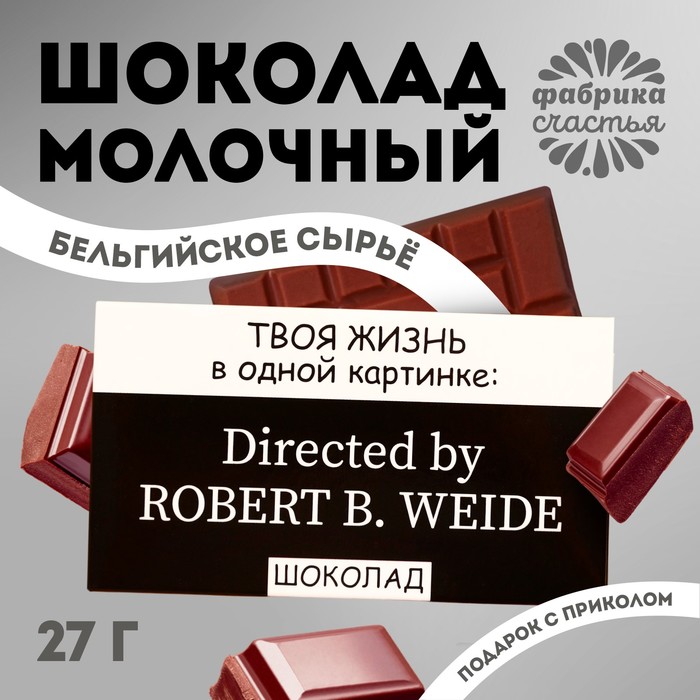 Шоколад молочный «Жизнь в одной картинке», 27 г. молочный шоколад шоколад или жизнь 27 г