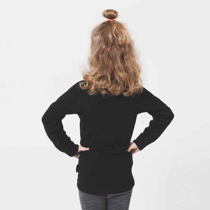 Термофутболка детская "ACTIVE KIDS", рост 140, цвет чёрный