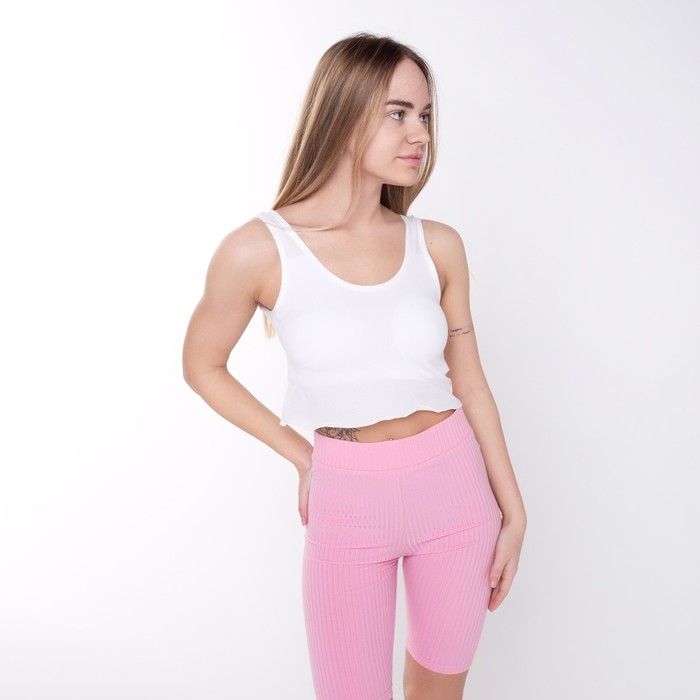 фото Топ женский а.532, цвет белый, размер 42-46 white cotton