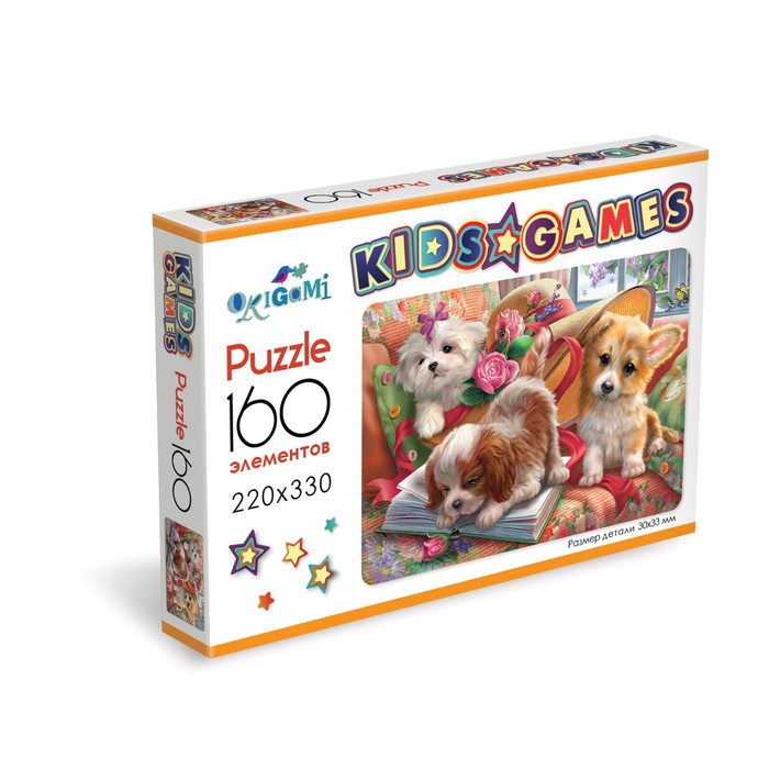 

Пазл Kids games «Корги», 160 элементов