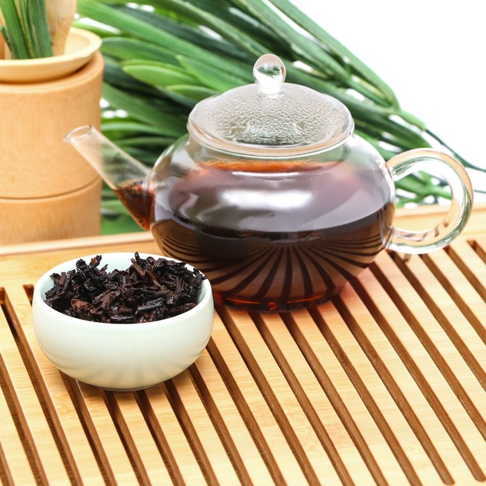 Китайский выдержанный чай "Шу Пуэр. Bingdao" 2017 год, Юньнань,  блин, 357 гр