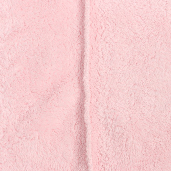Полотенце-чалма для сушки волос Этель "Милашка" цвет розовый, 65х25 см, 100% п/э