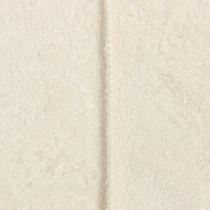 Полотенце-чалма для сушки волос Этель "Милашка", цвет молочный, 65х25 см, 100% п/э