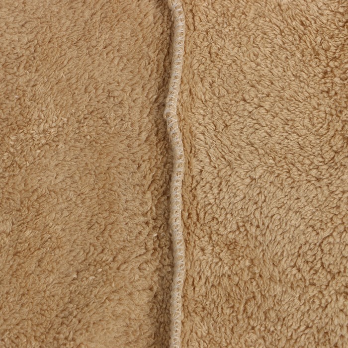 Полотенце-чалма для сушки волос Этель "Милашка", цвет коричневый, 65х25 см, 100% п/э