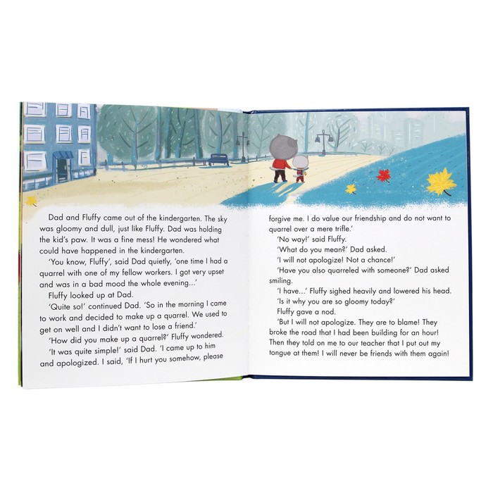 

Книга на английском языке Kitten Fluffy learns to be a good friend