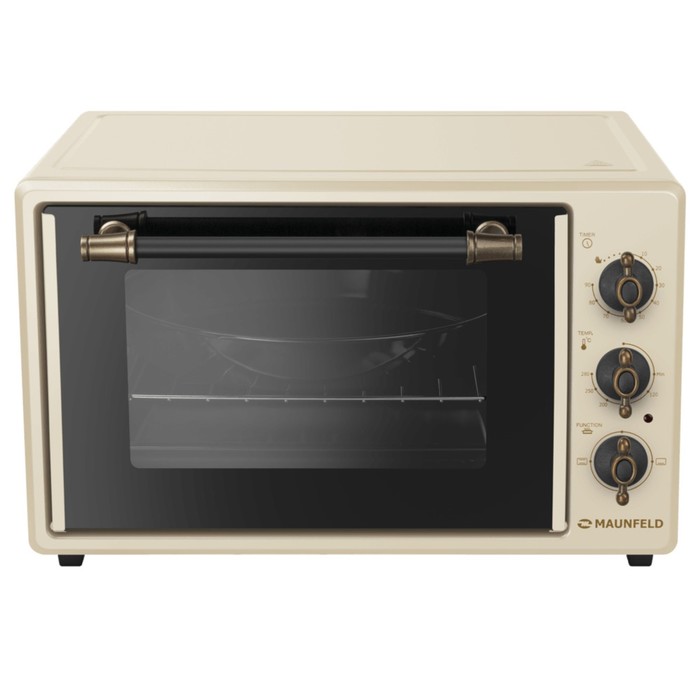 

Мини-печь MAUNFELD MMO-373MBG02, 1400 Вт, 37 л, 50-280°С, таймер, бежевая