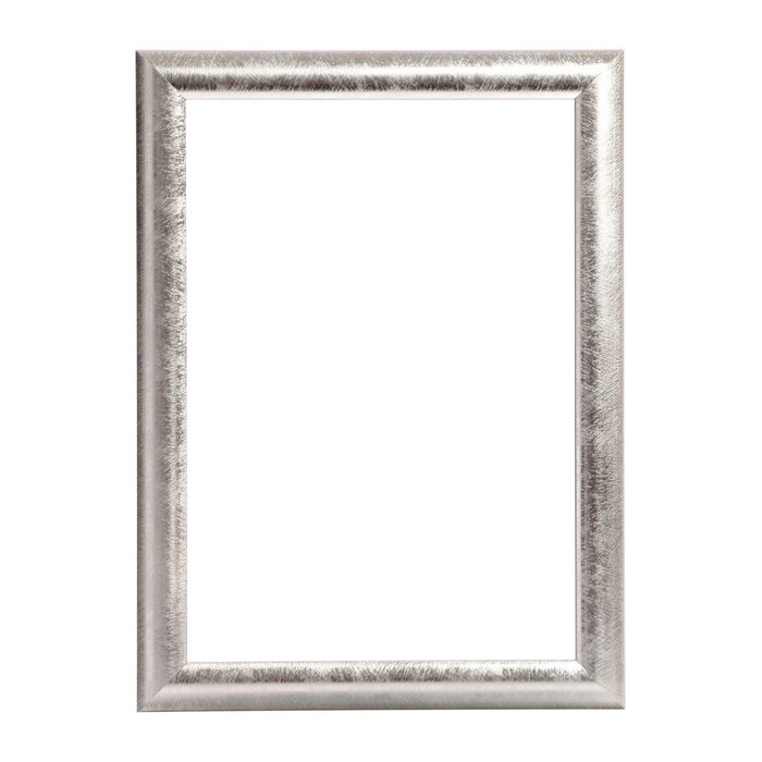 Рама для картин (зеркал) 21 х 30 х 2,7 см, пластиковая, Calligrata 6472, серебро