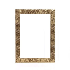 Рама для картин (зеркал) 21 х 30 х 2,7 см, пластиковая, Calligrata 6516, золото