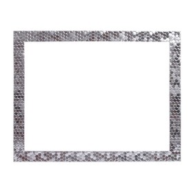Рама для картин (зеркал) 30 х 40 х 2,7 см, пластиковая, Calligrata 6516, серебро