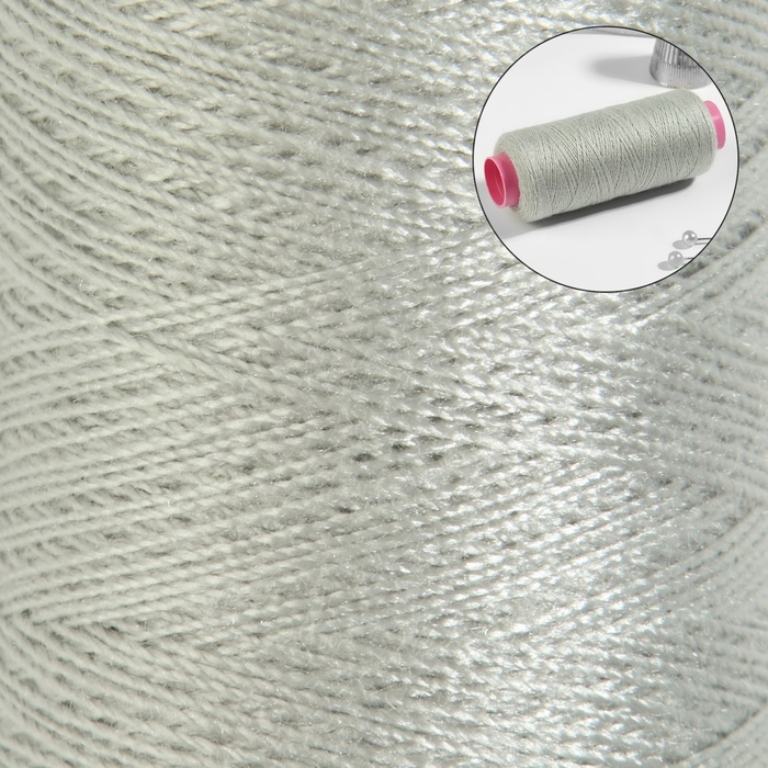

Нитки 40/2, 200 м, цвет серебристый №302