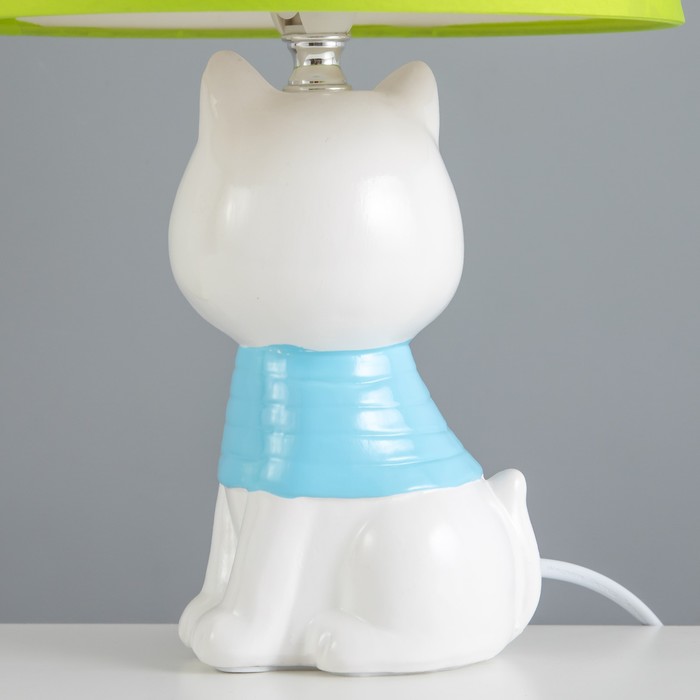 Настольная лампа "Котенок" Е14 15Вт белый  20х20х32 см