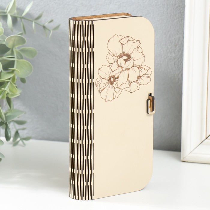 

Шкатулка "Цветы" 17х8,5х3 см