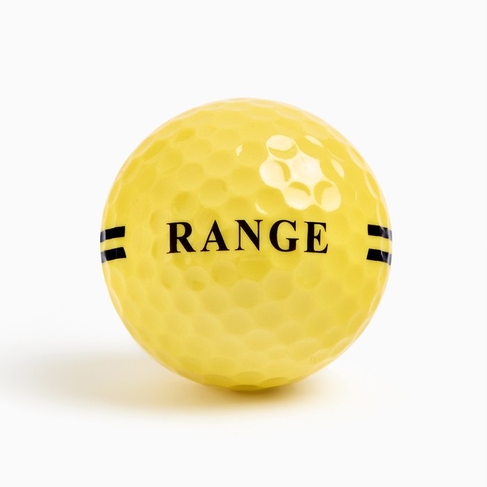 Мяч для гольфа PGM Range, двухкомпонентный, d-4.3, жёлтый мяч для гольфа pgm range двухкомпонентный d 4 3