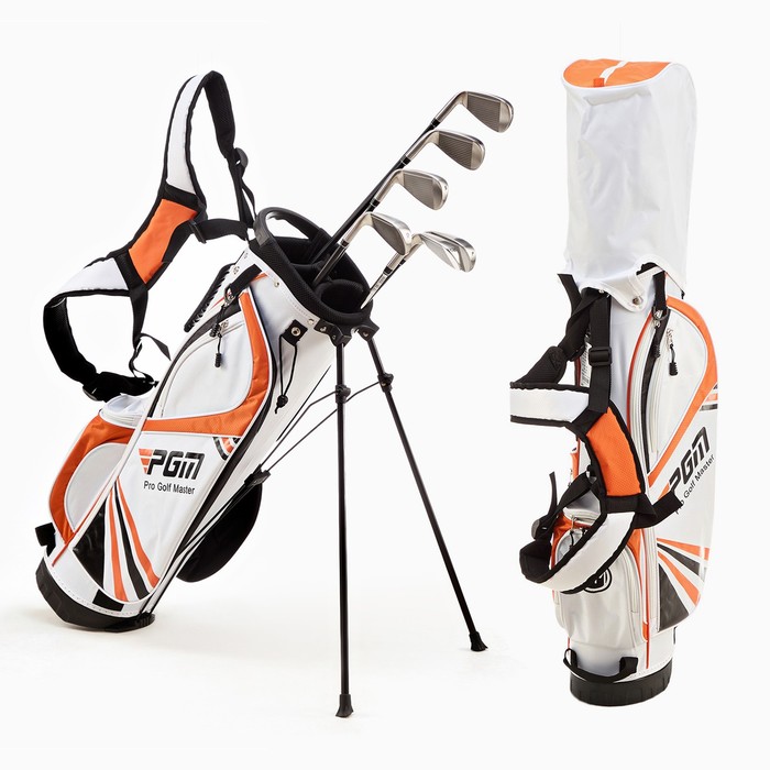 Сумка для гольфа PGM, для клюшек, отверстия 19х28 см, нейлон. оранжевая сумка для гольфа pgm для клюшек отверстие 18х21 см 125х30х33 см темно синяя