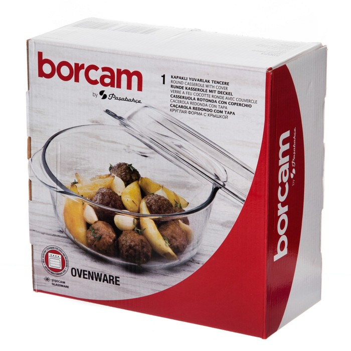 

Ёмкость для запекания Paşabahçe-Borcam с крышкой, 1.45 л
