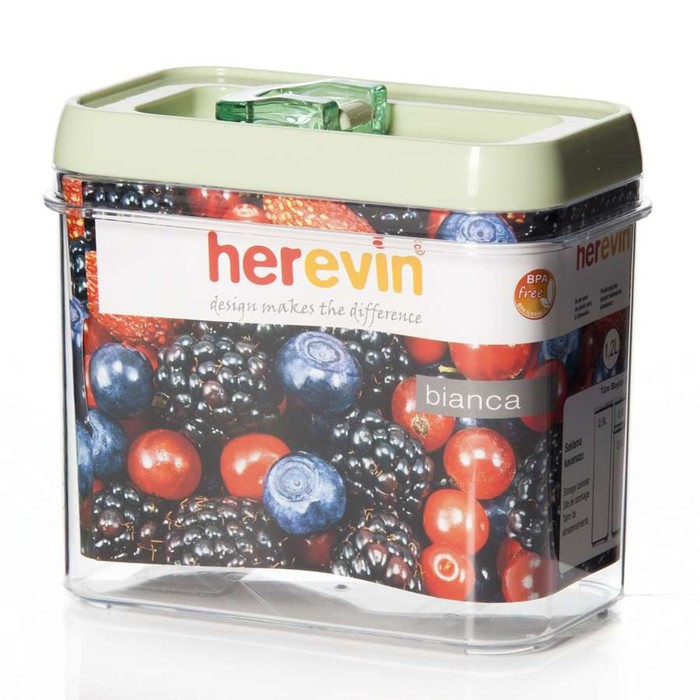 

Контейнер для продуктов Solmazer Herevin, 1.2 л, цвет зеленый