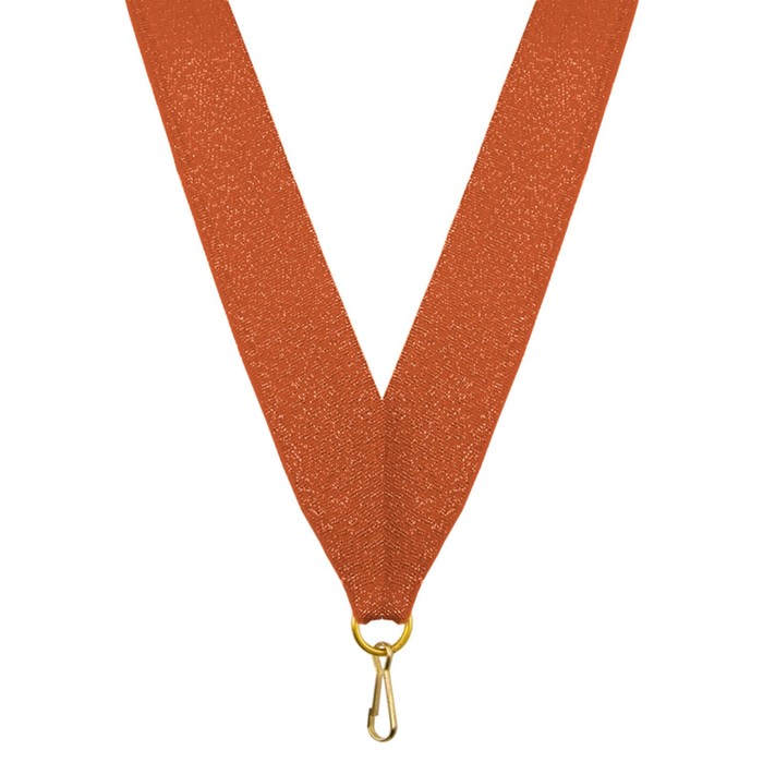 Лента для медали, ширина 24 мм, цвет бронза