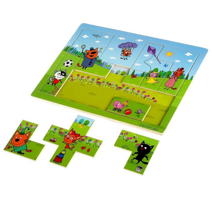 

Игрушка деревянная «Вкладыши-тетрис. Три Кота»