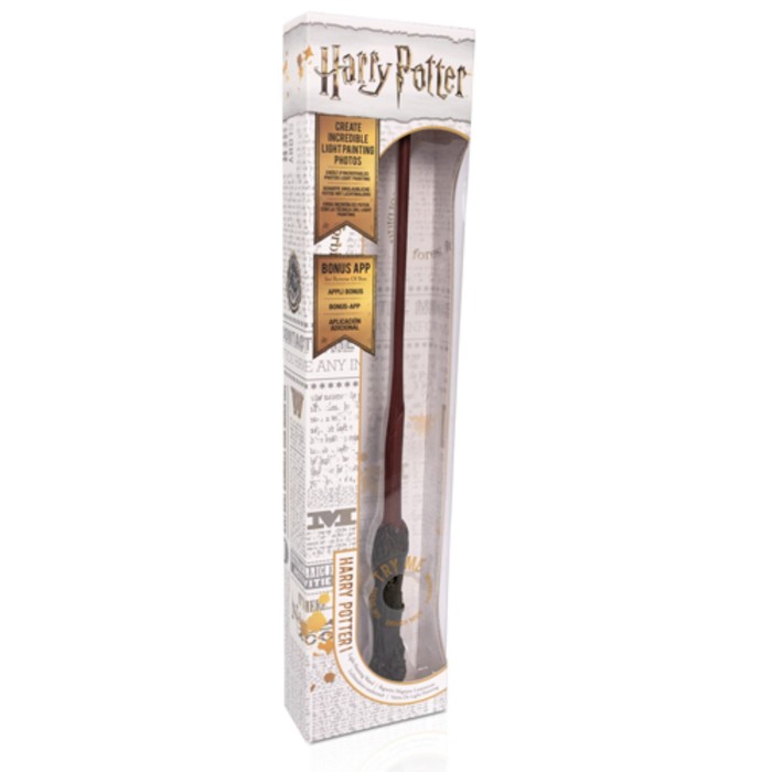 Волшебная палочка Гарри Поттера Wow Stuff, с функцией света бузинная палочка с функцией света из гарри поттера 34см
