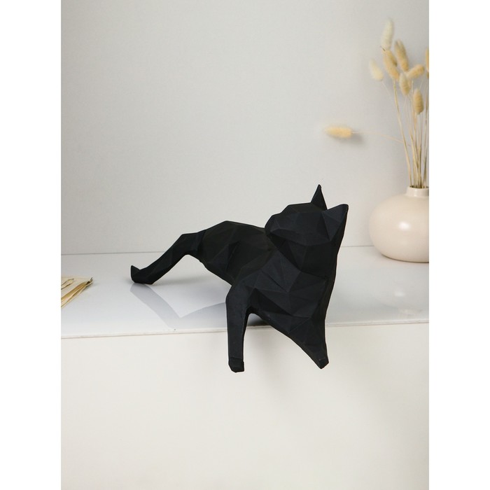 

Фигура "Кошка грациозная", полистоун, 26 см, чёрный матовый, 1 сорт, Иран