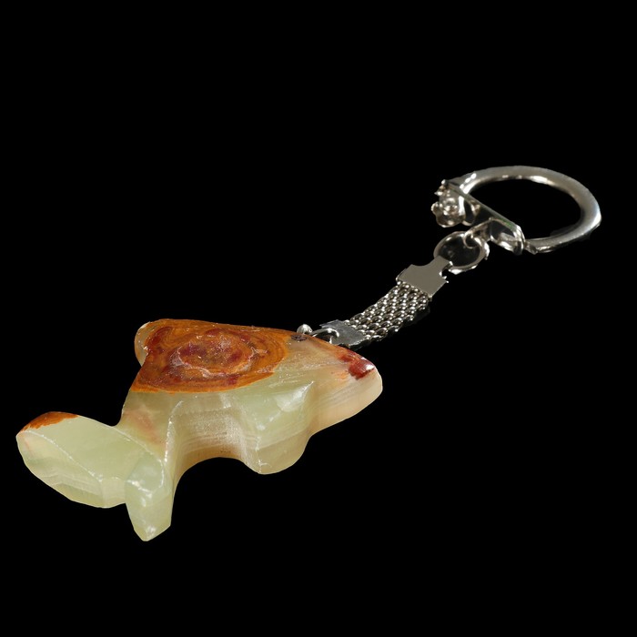 брелок "Дельфин", оникс 4,5*3,5*0,7 см
