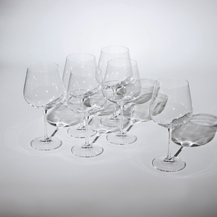 Набор бокалов для вина Strix, стеклянный, 600 мл, 6 шт набор бокалов для вина dora strix 600 мл