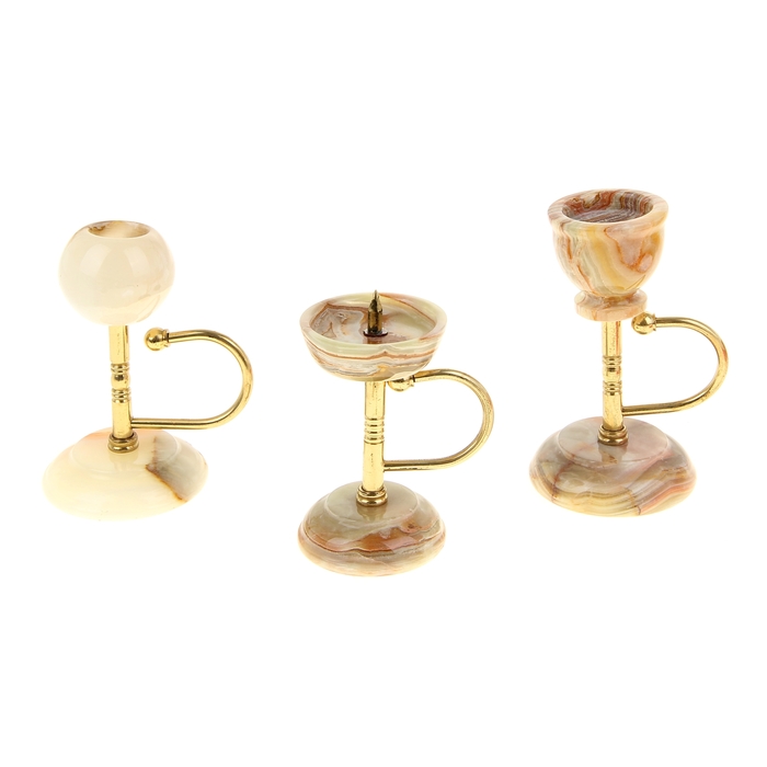 Подсвечник большой новый № 1 4,5х3" 11х8х5 см оникс микс