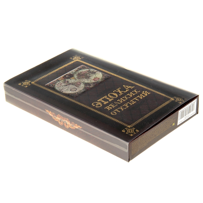 Ежедневник в подарочной коробке "Эпоха великих открытий", экокожа, А5, 96 листов