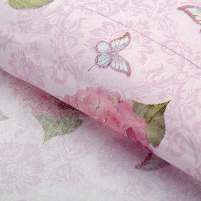 Набор ароматизированной бумаги тишью для упаковки "Восхитительные цветы", 5 листов, 50х70 см, 20 г/м2