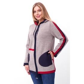 

Жакет женский, размер 54, цвет светло-бежевый джинсовый