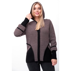 

Жакет женский, размер 56, цвет тёмно-кофейный